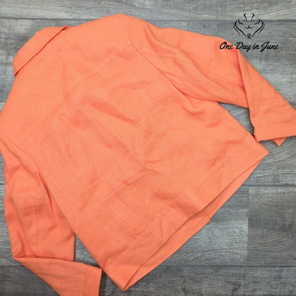 Talbots Linen Button Front Jacket Size 10 - image 5